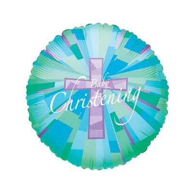 Christening Baby Stained Glass 45cm Each