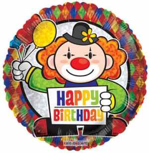 Birthday Clown 23cm. Bag