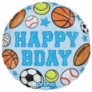 Prima 18'' Happy Birthday Boy Patches Foil 45cm Each