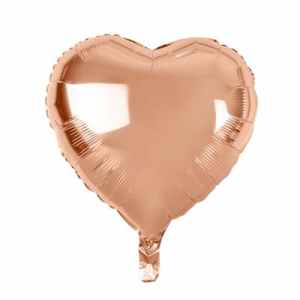 PM310210-RG.jpg 45cm Heart Foil Rose Gold Hang-Sell Packaging Each