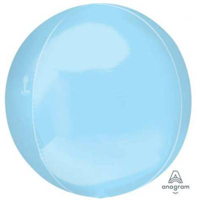 Orbz Pastel Blue Solid Colour 38cm x 40cm Unpackaged EA
