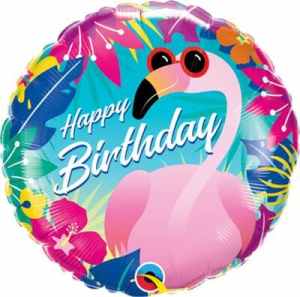 Q10220.jpg Birthday Tropical Flamingo 45cm Each