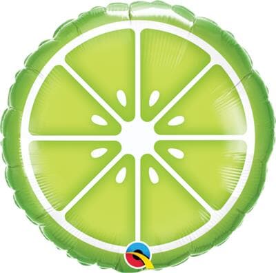 Qualatex Balloons Sliced Lime 45cm Each
