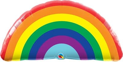 Bright Rainbow 36in Shape Foil Each