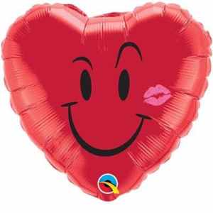 Qualatex Balloons Naughty Smile & Kiss 45cm Each