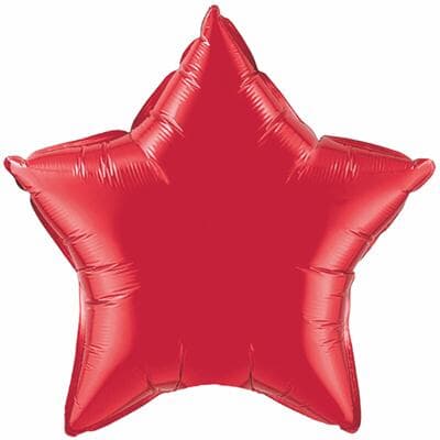 Star Foil Ruby Red 36in #  Unpackaged Each