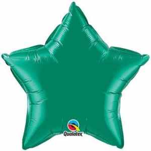 Q12625.jpg Star Foil Emerald Green 50cm # Unpackaged Each