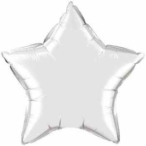 Qualatex Balloons 10cm Star Silver pack of 10 Pack(10)