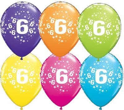 Qualatex Balloons 6 Around Tropical Assorted 28cm Bag(25)