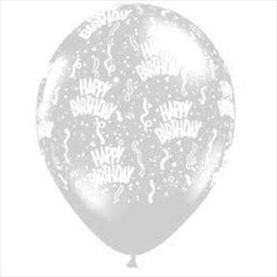 Q16370.jpg Qualatex Balloons Birthday D/Clear 12cm Bag(100)