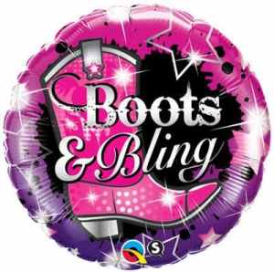 Qualatex Balloons Boots and Bling 45cm Each