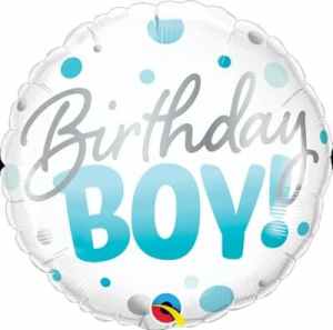 Qualatex Birthday Boyl Dots 45cm Each