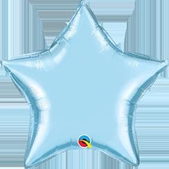 Q21148.jpg Star Foil Pearl Light Blue 36in Unpackaged Each