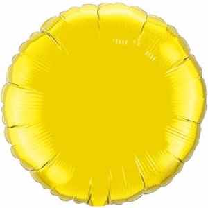 Circle Foil Citrine Yellow 45cm # Unpackaged Each