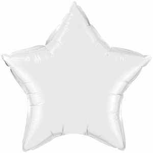 Qualatex Balloons 10cm Star White pack of 10 Pack(10)