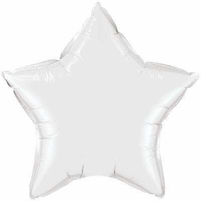 Q22855.jpg Qualatex Balloons 10cm Star White pack of 10 Pack(10)