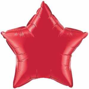 Qualatex Balloons 10cm Star Ruby Red pack of 10 Pack(10)