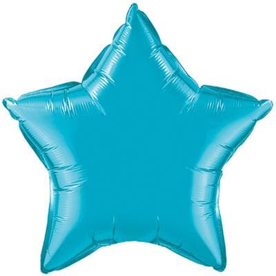 Star Foil Turquoise 50cm Unpackaged Each