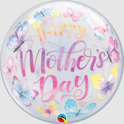 Mother's Day Butterflies Bubble 55cm Each