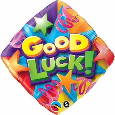 Qualatrx Balloons Good Luck Stars & Streamers 45cm Each