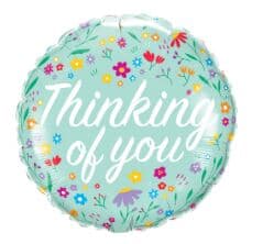 Thinking Of You Petite Floral Round Foil 45cm Each