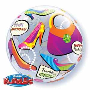 Birthday Girl Shopping Spree Bubble 55cm Each