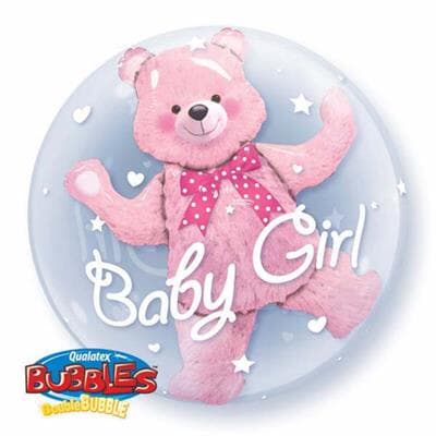 Baby Bear Pink Double Bubble 60cm Each