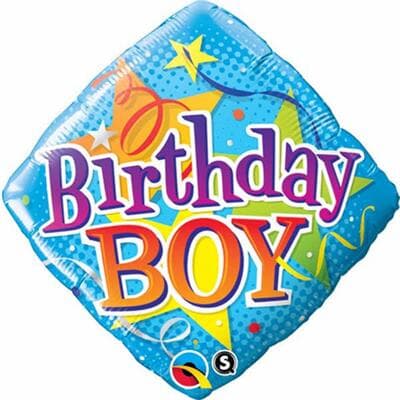 Qualatex Balloons Birthday Boy Stars 45cm Each