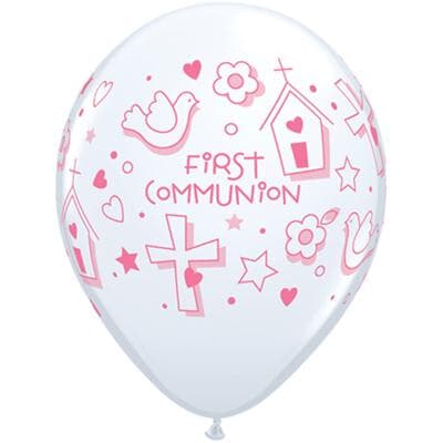 Qualatex Balloons First Communion Symbols - Girl 28cm Bag(50)