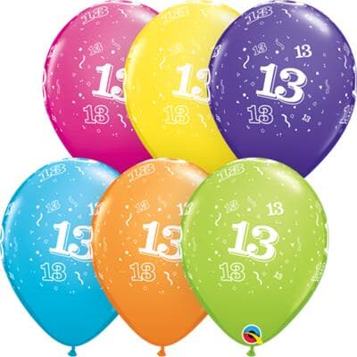 Q45349.jpg Qualatex Balloons 13 Around Tropical Assorted 28cm Bag(25)
