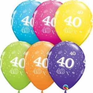 Qualatex Balloons 40 Around Tropical Assorted 28cm. Bag(25)
