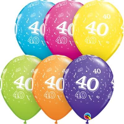 Qualatex Balloons 40 Around Tropical Assorted 28cm. Bag(25)