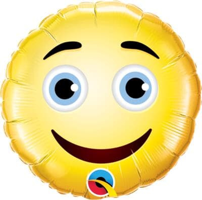 Q49411.jpg Qualatex Balloons Smiley Face 23cm Each