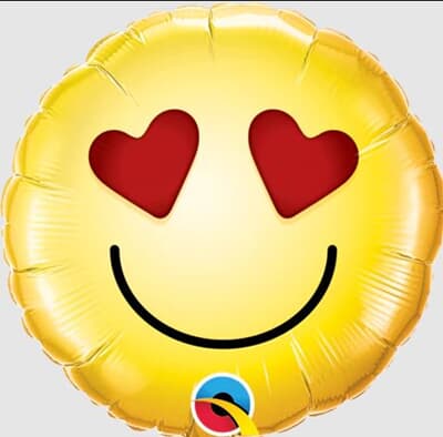 Qualatex Smiley Love 23cm Each