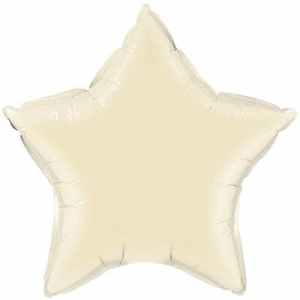 Star Foil Pearl Ivory 50cm Unpackaged Each