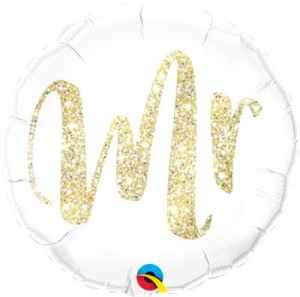 Q57313.jpg Qualatex Balloons Mr Glitter Gold 45cm Each