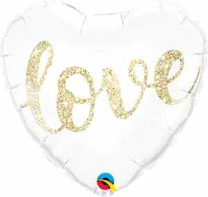 Q57322.jpg Qualatex Balloons Love Glitter Gold 45cm Each