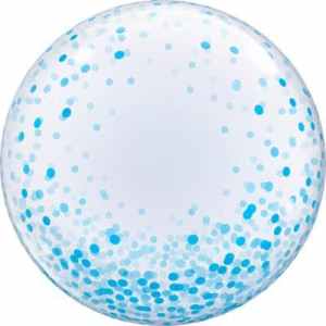Deco Bubble Blue Confetti Dots 60cm -24in Each