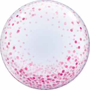 Deco Bubble Pink Confetti Dots 60cm -24in Each