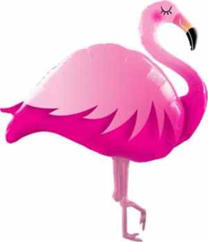 Qualatex Foil Shape Pink Flamingo 115cm. Each