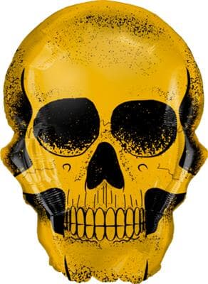 Q58135.jpg Golden Skull 91cm Qualatex Foil Each