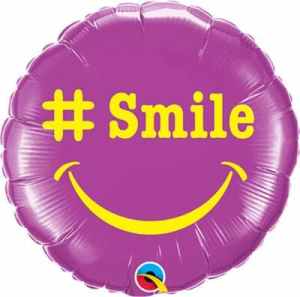 Qualatex Balloons # Smile 23cm Each