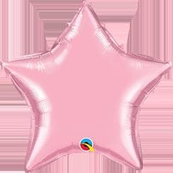 Q74631.jpg Star Foil Pearl Pink 36in Unpackaged Each