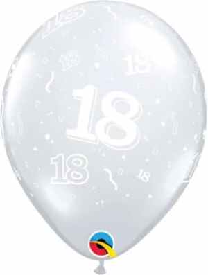 Q82065a.jpg Qualatex Balloons 18 Around D/clear 28cm 25cnt Bag(25)