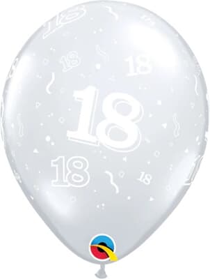 Qualatex Balloons 18 Around D/clear 28cm 25cnt Bag(25)