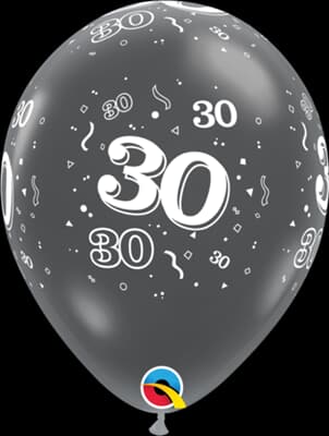 Q82074.jpg Qualatex Balloons 30 Around Diamond Clear Asst 28cm Bag(25)