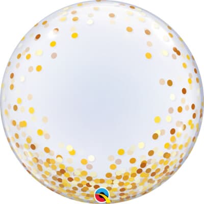 Deco Bubble Gold Confetti Dots 60cm -24in Each