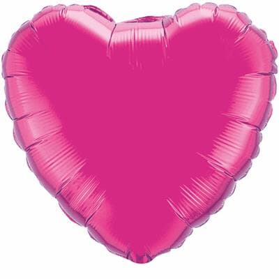 Qualatex Balloons Heart Foil Magenta 90cm Unpackaged Each