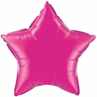 Qualatex Balloons 23cm Star Magenta pack of 10 Pack(10)