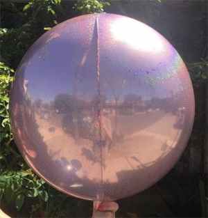 Prismatic Sphere 40cm Baby Pink Unpackaged Pack(2)